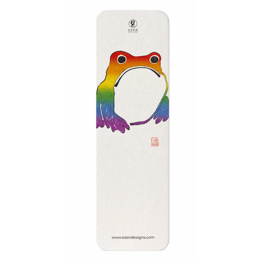 Ezen Trade Greeting Cards RAINBOW FROG: Japanese Bookmark