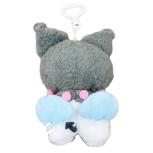 BCZShop SANRIO CURLY HEART ANGEL BACKPACK KEYCHAIN - KUROMI