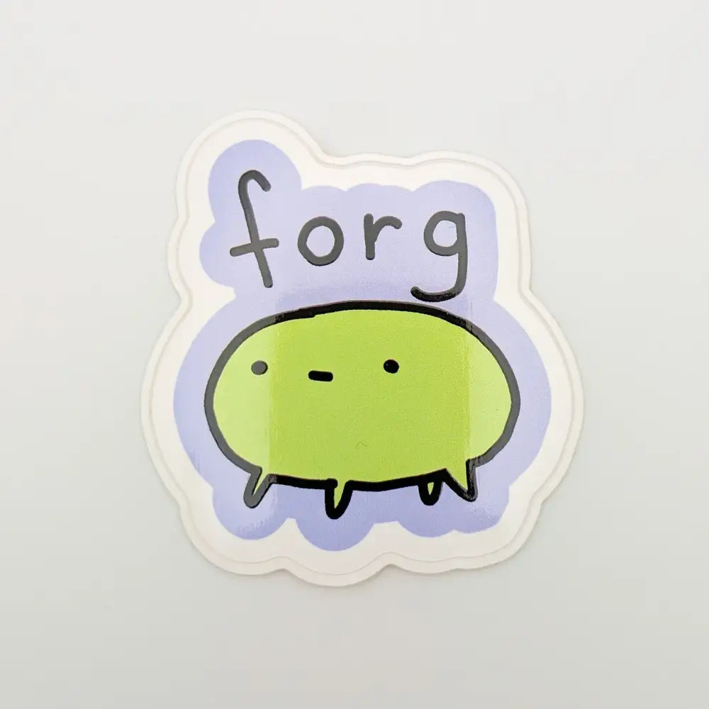 Forg - Poorly Drawn Frog 2’’ Vinyl Sticker - Decorative Stickers