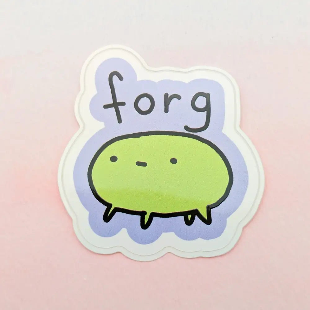 Forg - Poorly Drawn Frog 2’’ Vinyl Sticker - Decorative Stickers