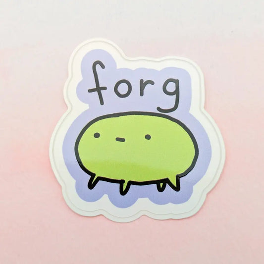 Forg - Poorly Drawn Frog 2’’ Vinyl Sticker - Decorative Stickers