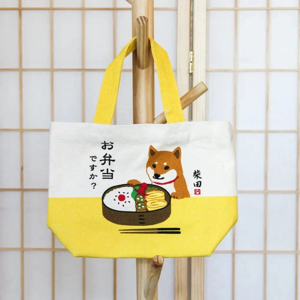 FRIENDSHILL Tote Bags Tote Bag Mini-tote Shiba With Ramen