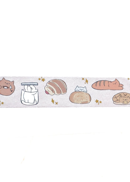 FruitCatsStudio Washi Tape Bread Cats Washi Tape - FruitCatsStudio