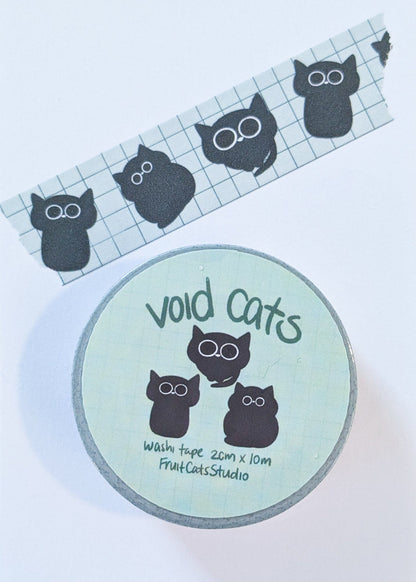 FruitCatsStudio Washi Tape Void Cat Washi Tape - FruitCatsStudio