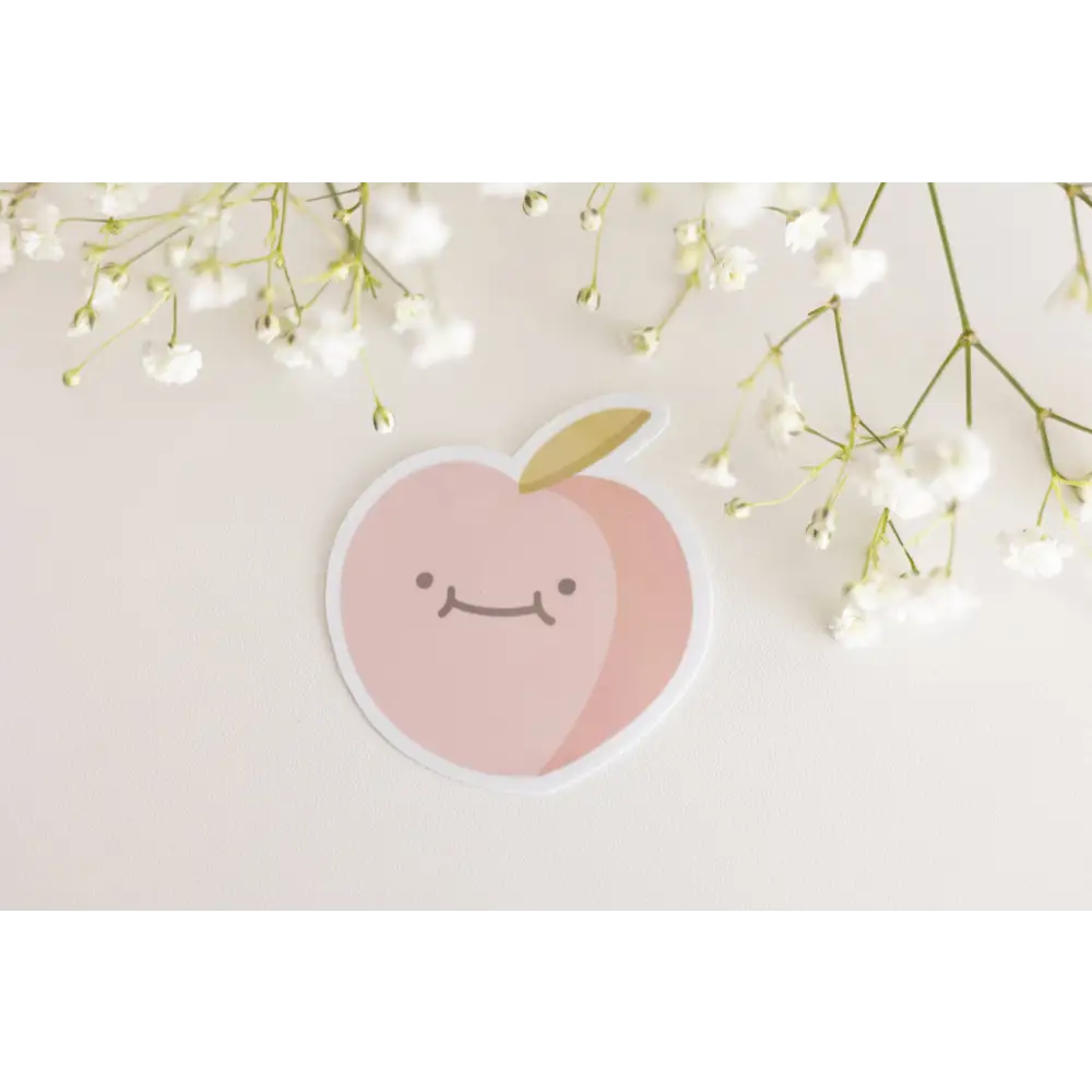 Fruity Bois Sticker- Peachy - decorative stickers