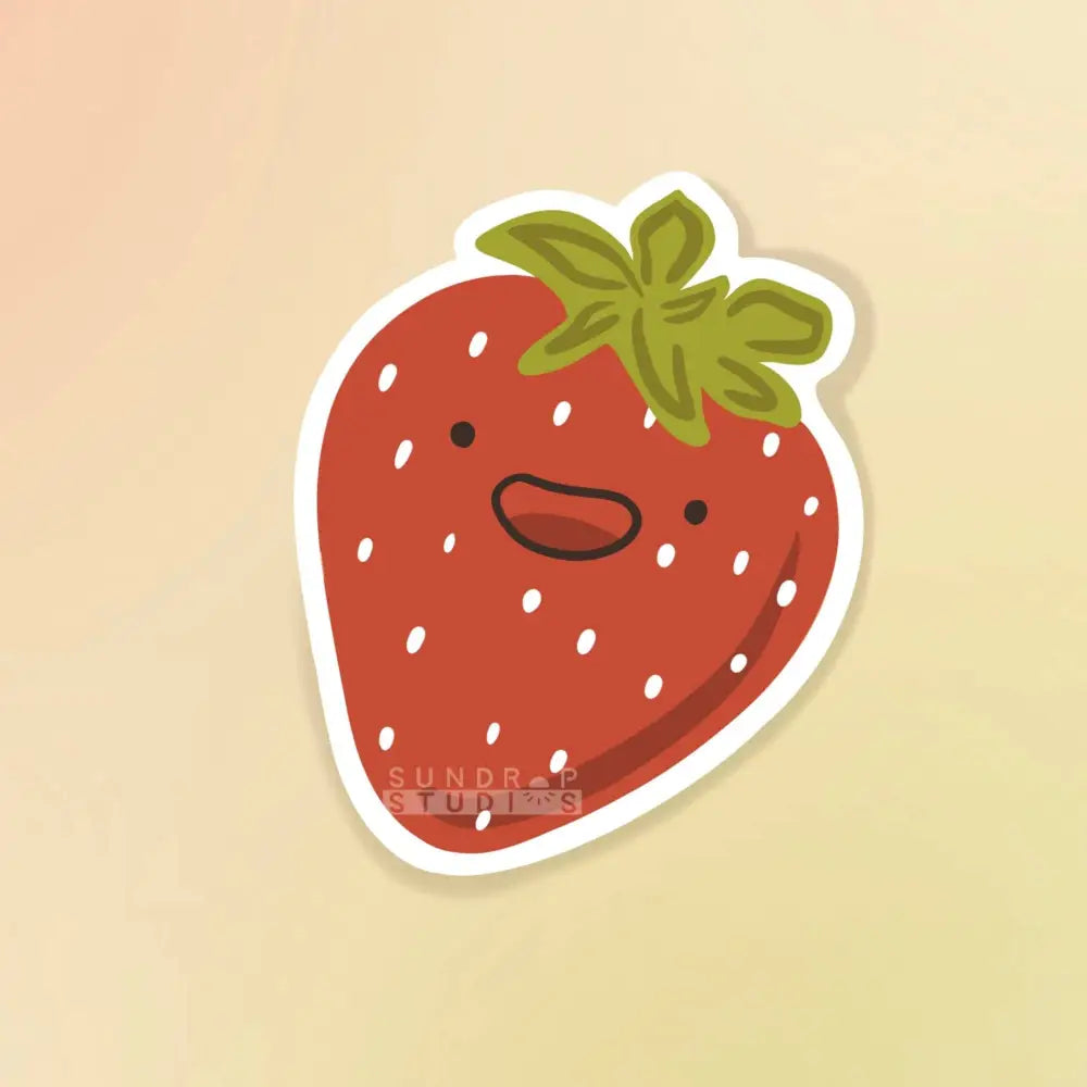 Sundrop Studios Fruity Bois Sticker- Strawberry