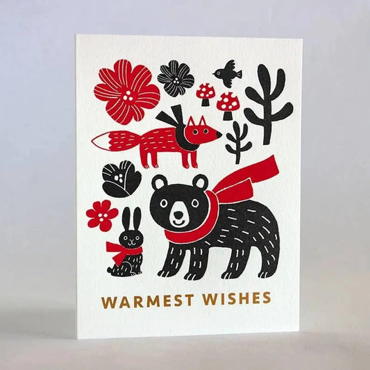 Fugu Fugu Press Greeting Cards Warmest Bear Bunny Fox