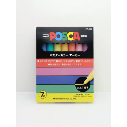 Fuji stationery Highlighters & Markers Posca PC-3M 7 colors Mitsubishi uni Marker/Highlighter Posca 7-colors