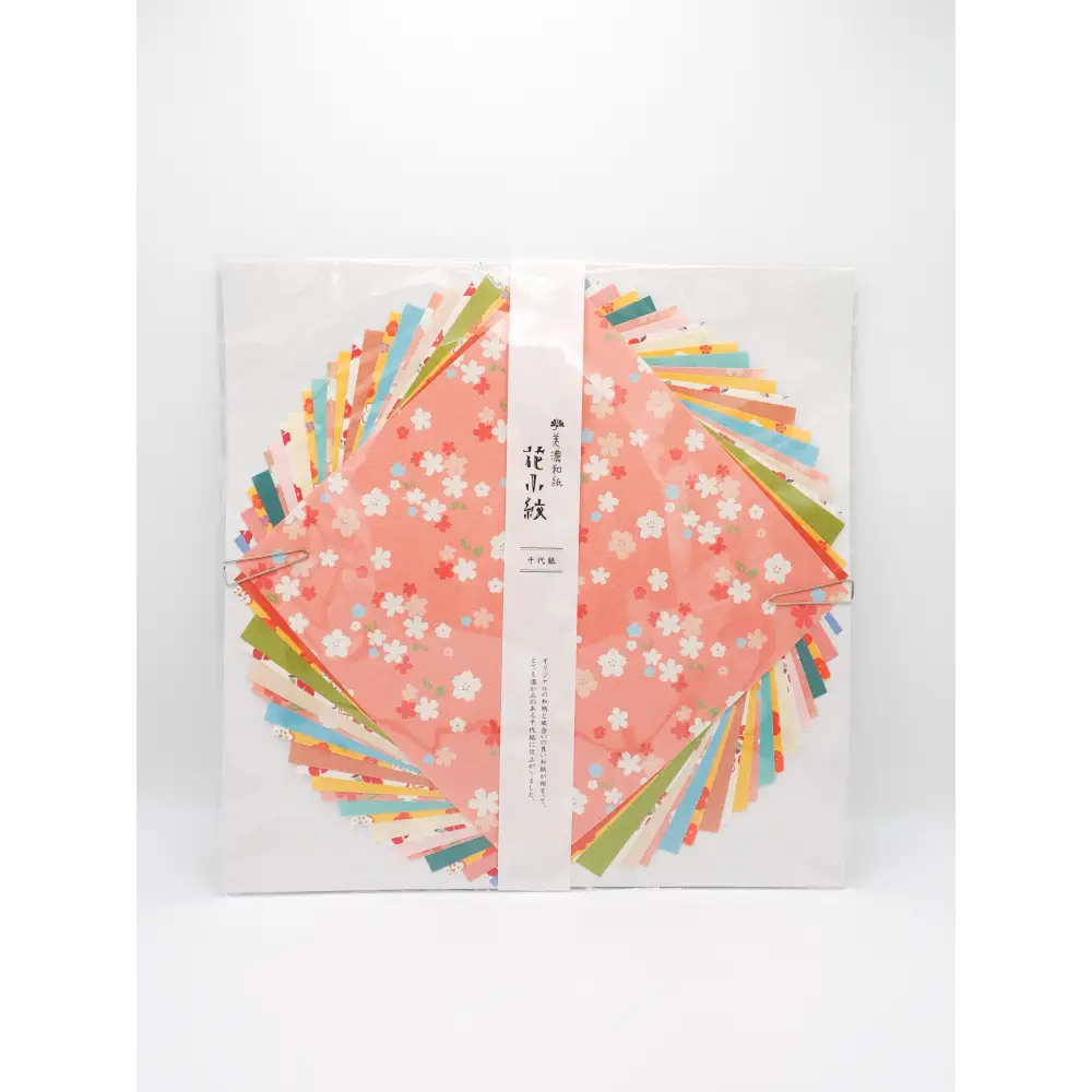 Furukawa Shiko Chiyogishi Origami Paper - Flower Pattern Large - Origami Paper