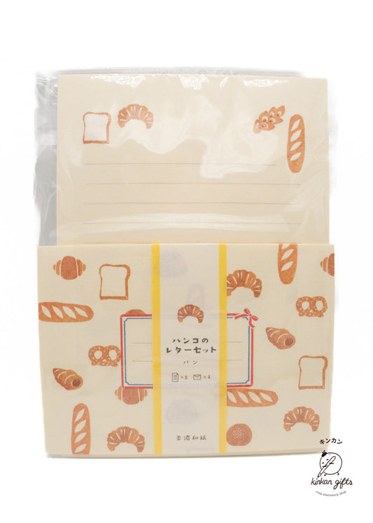 FURUKAWASHIKO Bread Furukawa Shiko Letter set Stamp Letter Set Bread