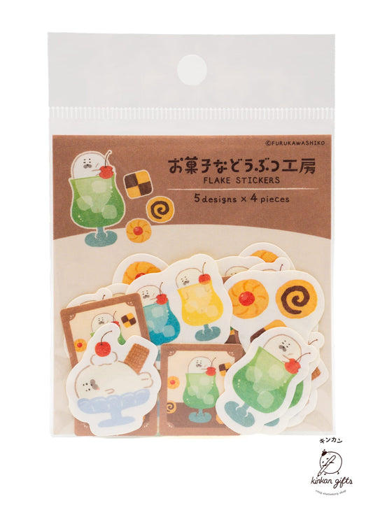 FURUKAWASHIKO Decorative Stickers Cream Soda Seal Furukawa Shiko - Washi Flake Seals