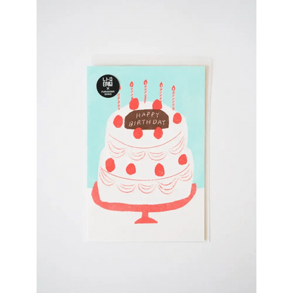 FURUKAWASHIKO Greeting Cards Cake Retro Printed Postcard