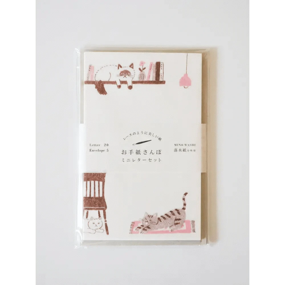 FURUKAWASHIKO Letter Sets Cozy Cat Letter Set