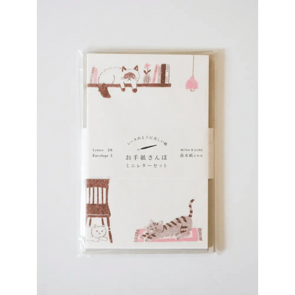 FURUKAWASHIKO Letter Sets Cozy Cat Letter Set