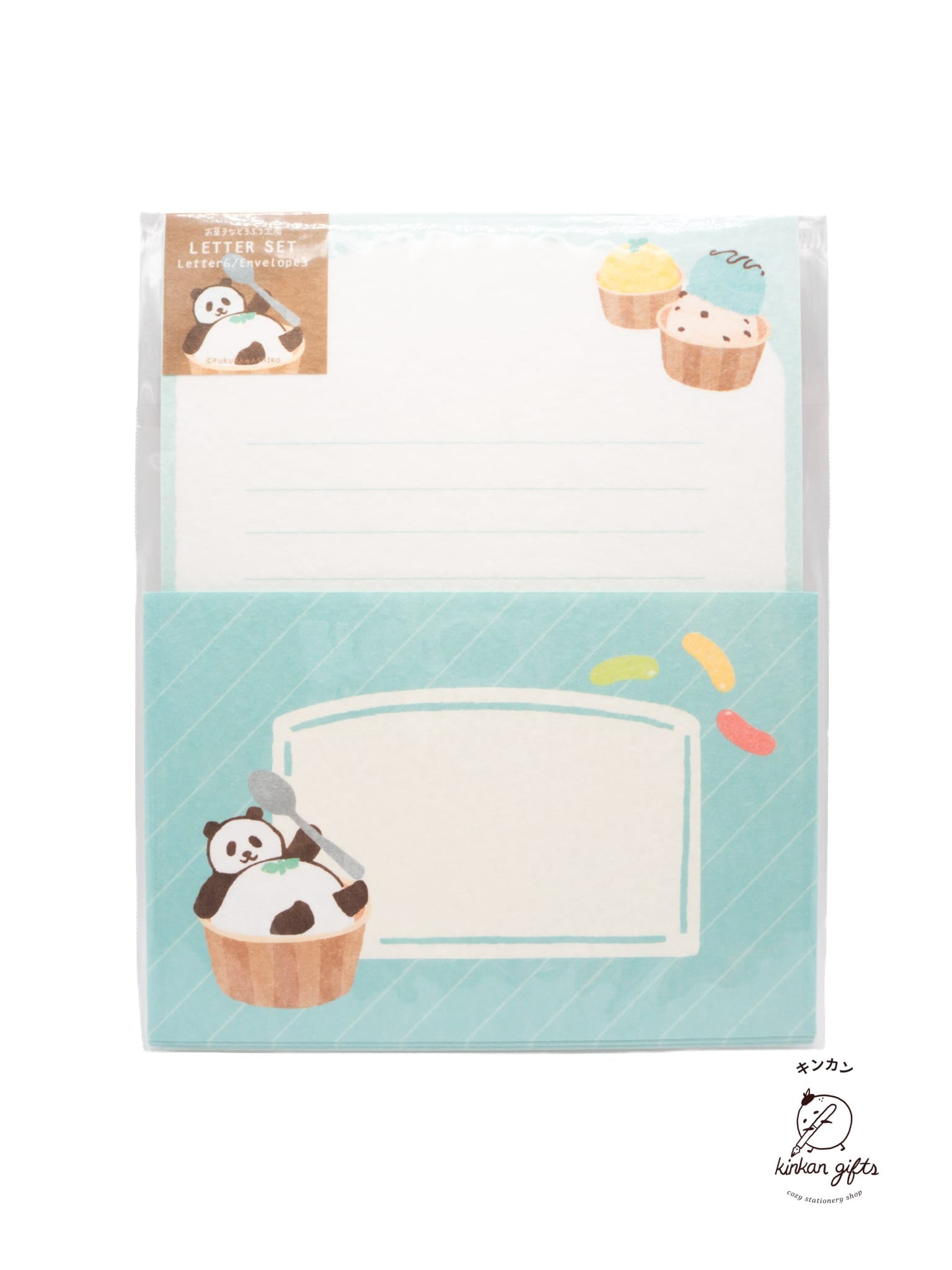 FURUKAWASHIKO Mamari Panda Furukawa Shiko - Sweet Animal Studio - Letter Set