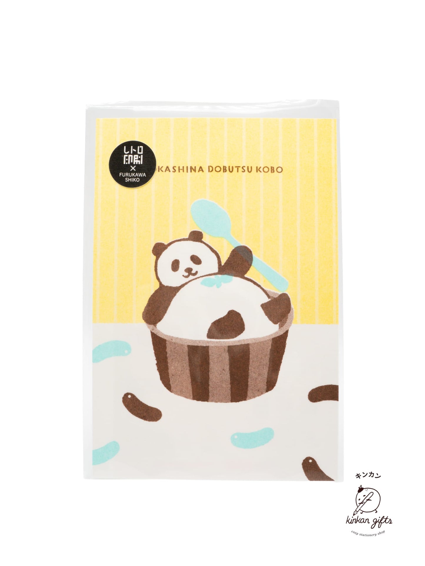 FURUKAWASHIKO Mamari Panda Furukawa Shiko - Sweet Animal Studio - Retro Printed Postcard
