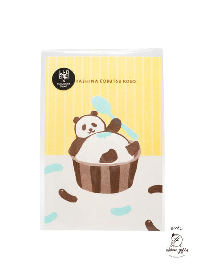 FURUKAWASHIKO Mamari Panda Furukawa Shiko - Sweet Animal Studio - Retro Printed Postcard