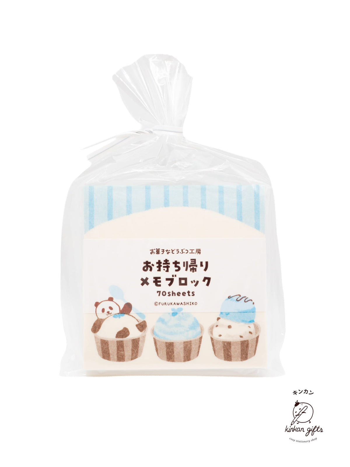 FURUKAWASHIKO Mamari Panda Furukawashiko Sweets Animal Workshop Sticky Notes