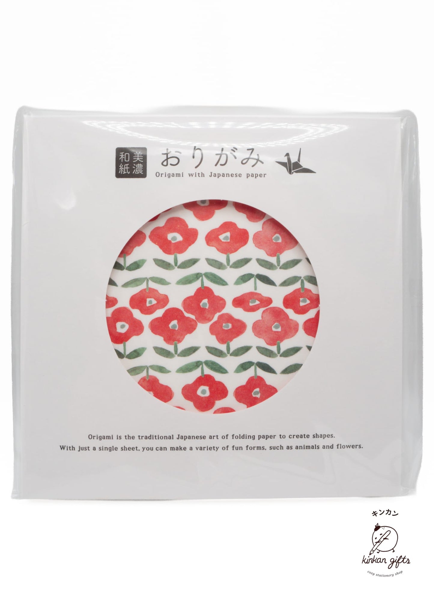 FURUKAWASHIKO Origami Paper Poppy Furukawa Shiko - Mino washi Letter Writing Item - Origami