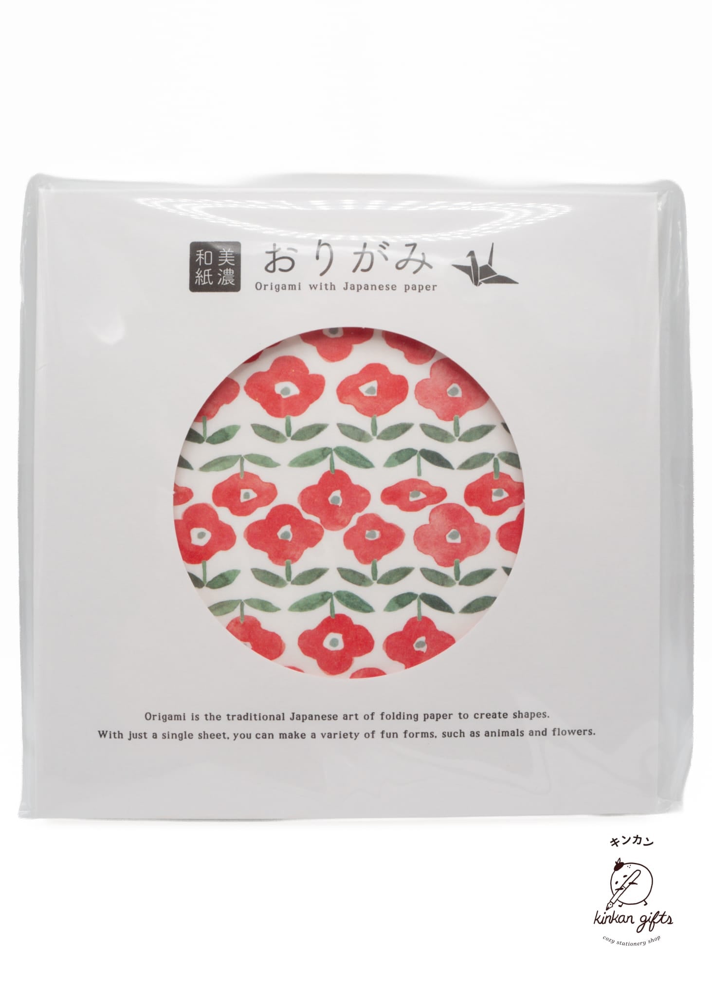 FURUKAWASHIKO Origami Paper Poppy Furukawa Shiko - Mino washi Letter Writing Item - Origami