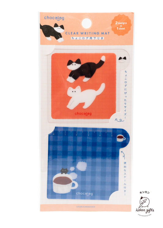 FURUKAWASHIKO Pencil Board Cat Furukawa Shiko x Chocolog - Clear Writing Mat