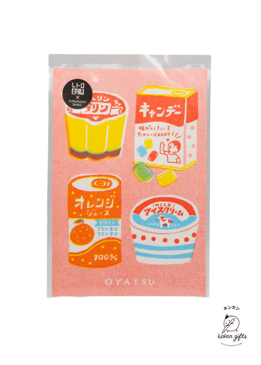 FURUKAWASHIKO Post Cards Furukawa Shiko x Retro Printing JAM - Japanese Snack Postcard