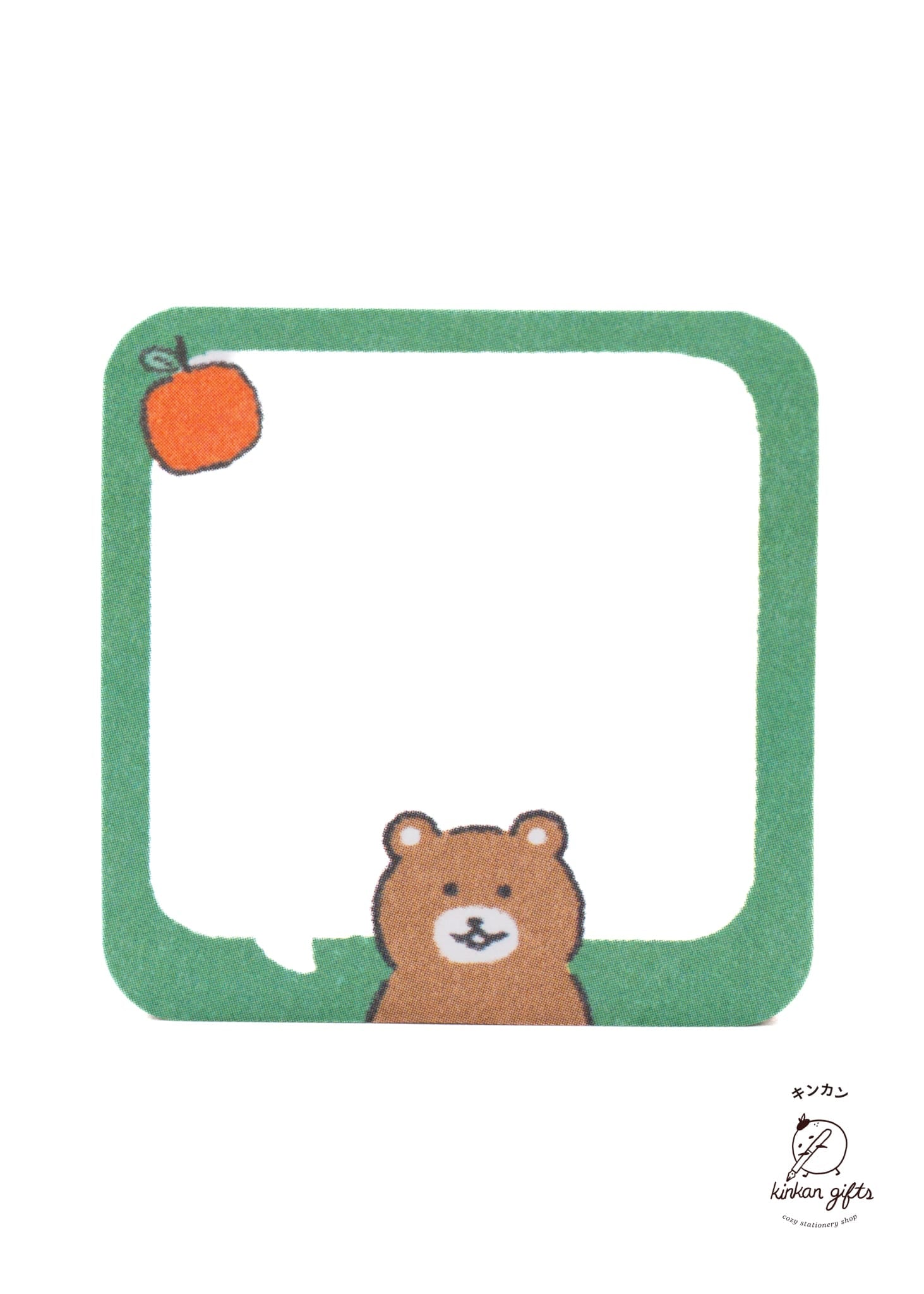 FURUKAWASHIKO Sticky Notes Bear Speech Bubble Furukawa Shiko Mini-Message Sticky Notes