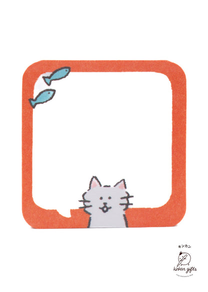 FURUKAWASHIKO Sticky Notes Cat Speech Bubble Furukawa Shiko Mini-Message Sticky Notes