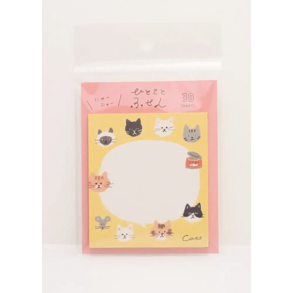 FURUKAWASHIKO Sticky Notes Furukawa Shiko Cat Sticky Notes