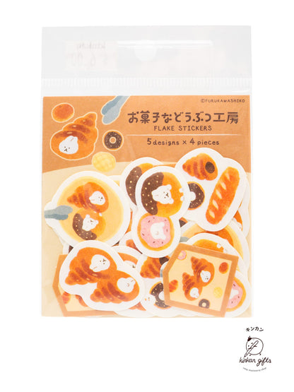 FURUKAWASHIKO Suporuri Rabbit Furukawa Shiko - Sweet Animal Studio - Washi Flake Stickers