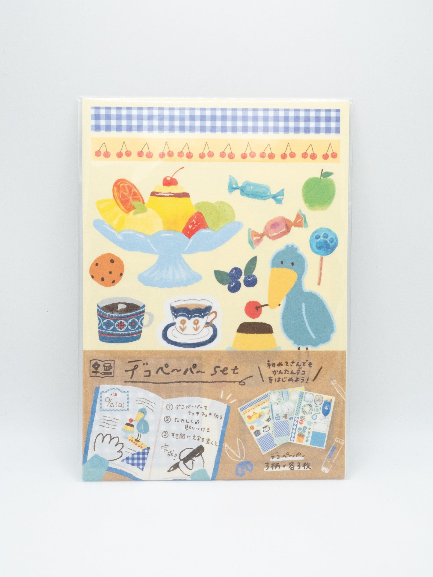 FURUKAWASHIKO Washi Stickers Blue Furukawa Shiko Watashi-biyori Dessert Sticker Sheet
