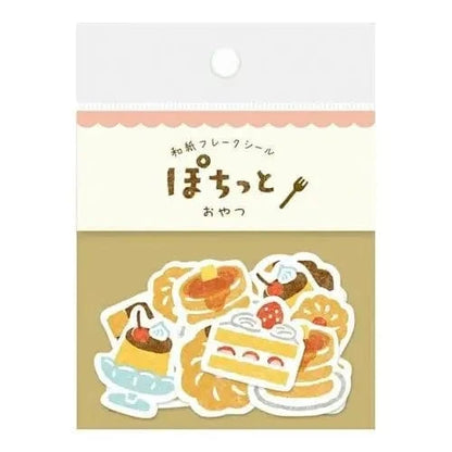 FURUKAWASHIKO Washi Stickers Dessert Washi Flake Stickers - Pochitto Series