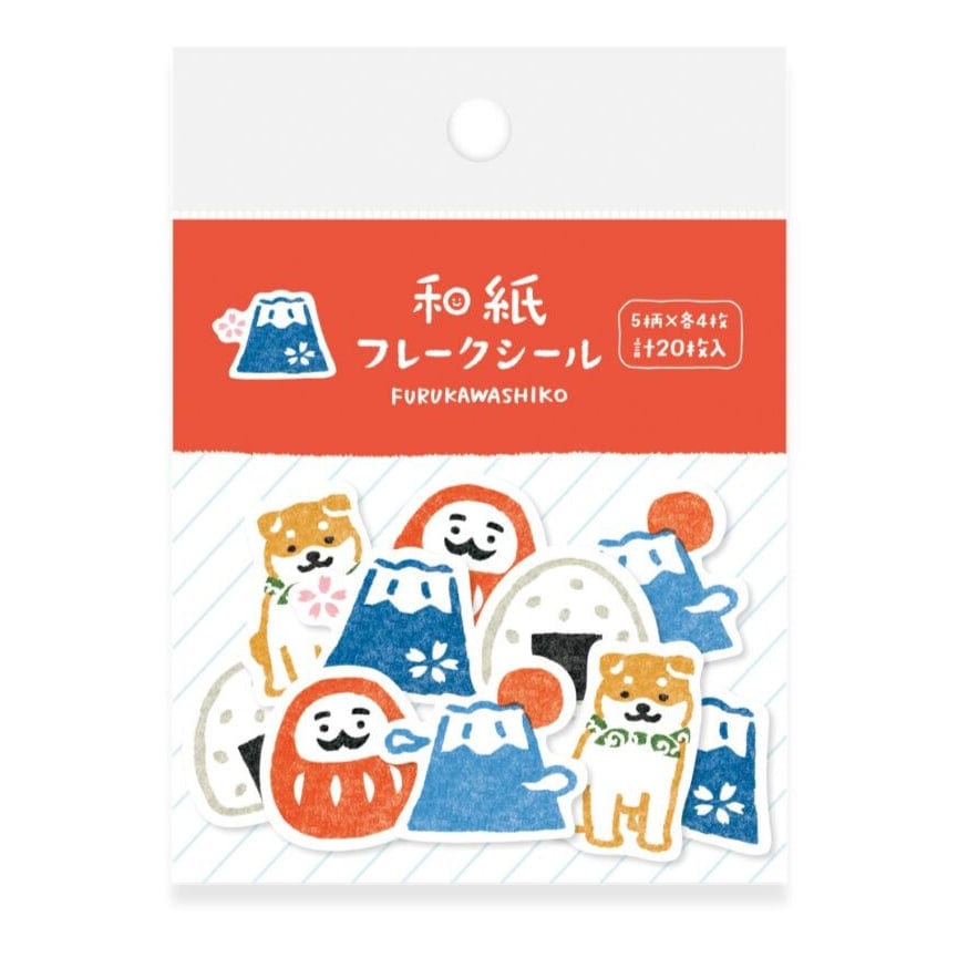 FURUKAWASHIKO Washi Stickers Japan Furuwashiko Washi Flake Stickers - Things