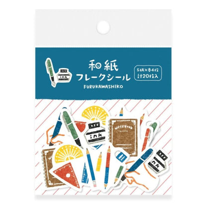 FURUKAWASHIKO Washi Stickers Stationery Furuwashiko Washi Flake Stickers - Things