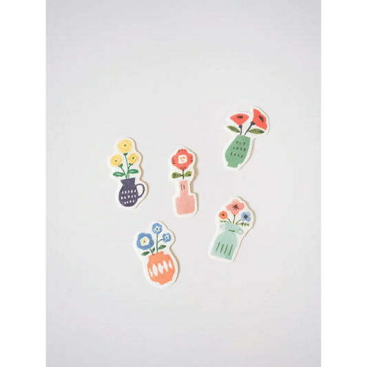 FURUKAWASHIKO Washi Stickers Vase Washi Flake Stickers