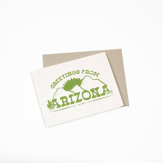 Gab Art & Design Greetings from arizona greeting card