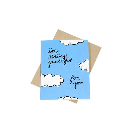 Gab Art & Design I'm really grateful for you greeting card
