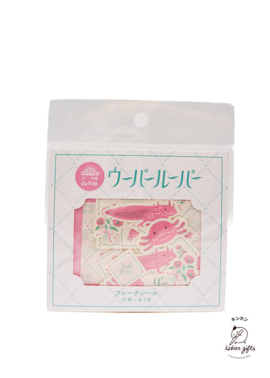 GreenFlash GreenFlash Animal - Washi Flake Stickers - Axolotl