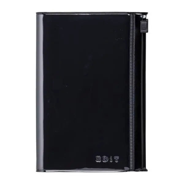 Grid Notebook B7 with Cover / EDiT - Midnight Black