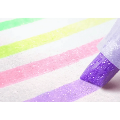 Hakubundo Highlighters & Markers Zebra Glitter Highlighter Kirarich Pen
