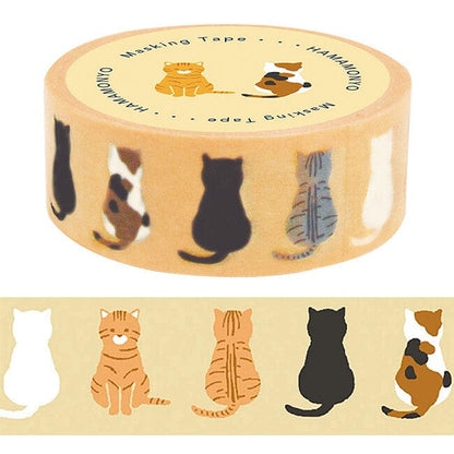HAMAMONYO Cats Hamamonyo Washi Tapes