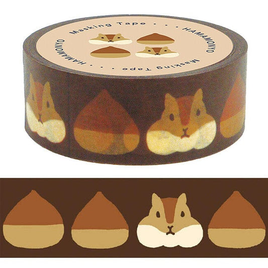 HAMAMONYO Chipmunk Hamamonyo Washi Tapes