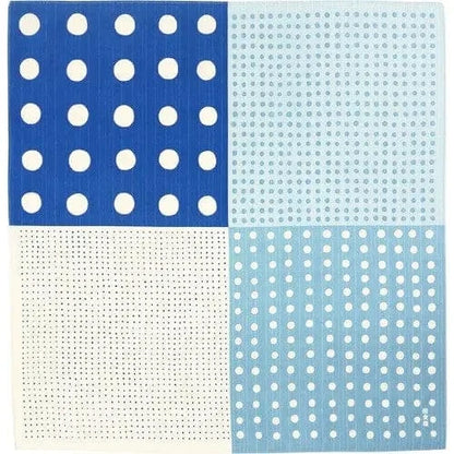 HAMAMONYO gift wrapping Blue Polka Dots Bento Furoshiki Cloths 19"