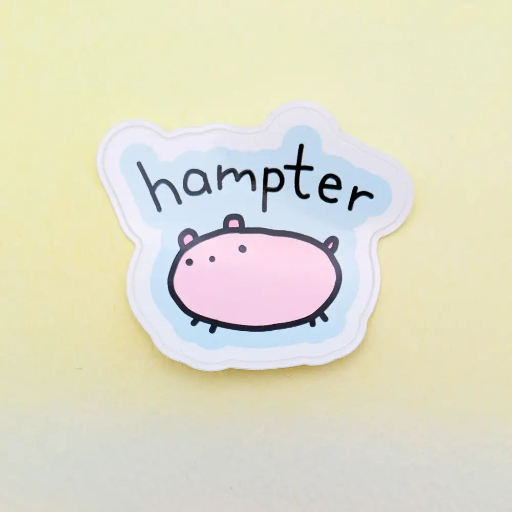 Hampter - Poorly Drawn Hamster 2’’ Vinyl Sticker - Decorative Stickers