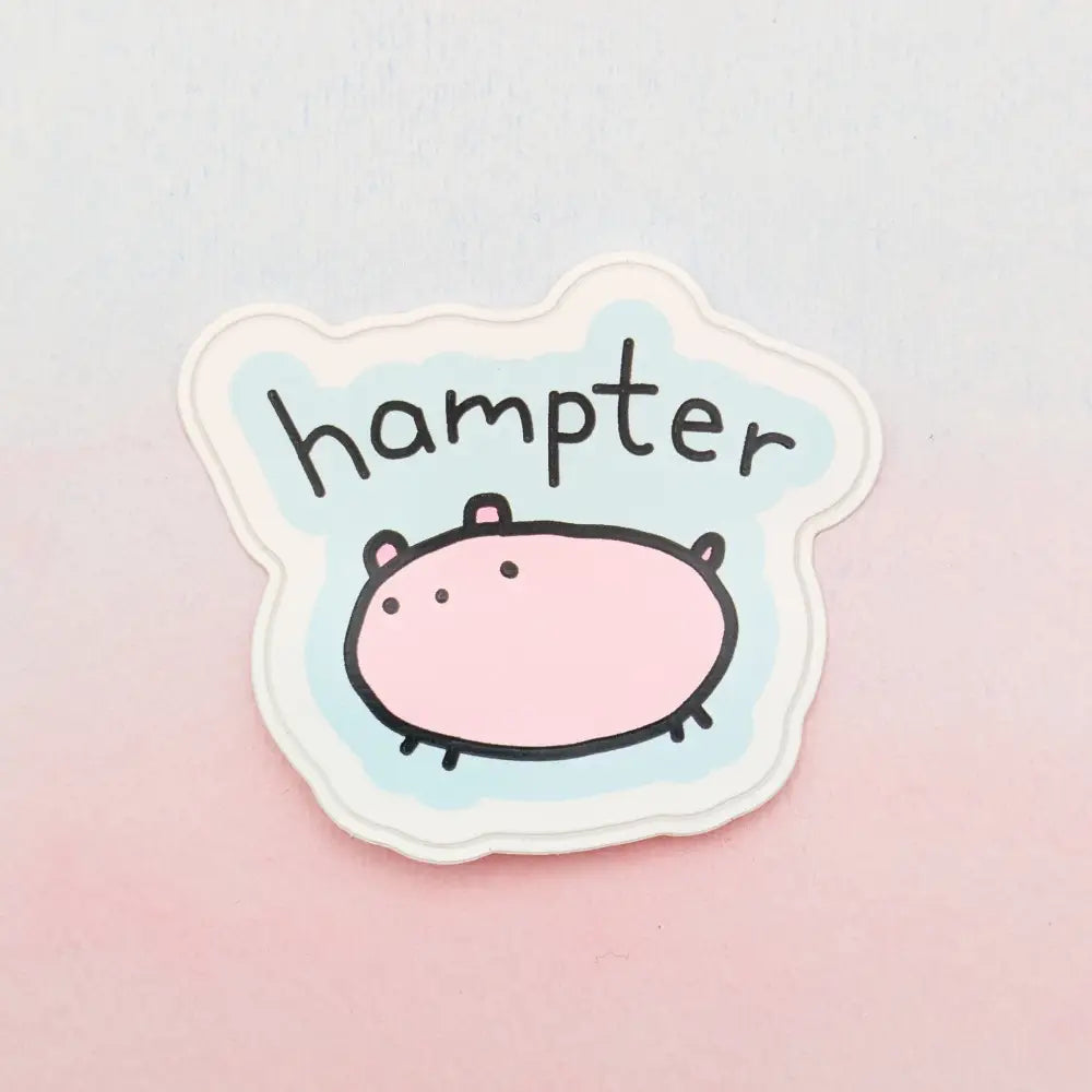 Hampter - Poorly Drawn Hamster 2’’ Vinyl Sticker - Decorative Stickers