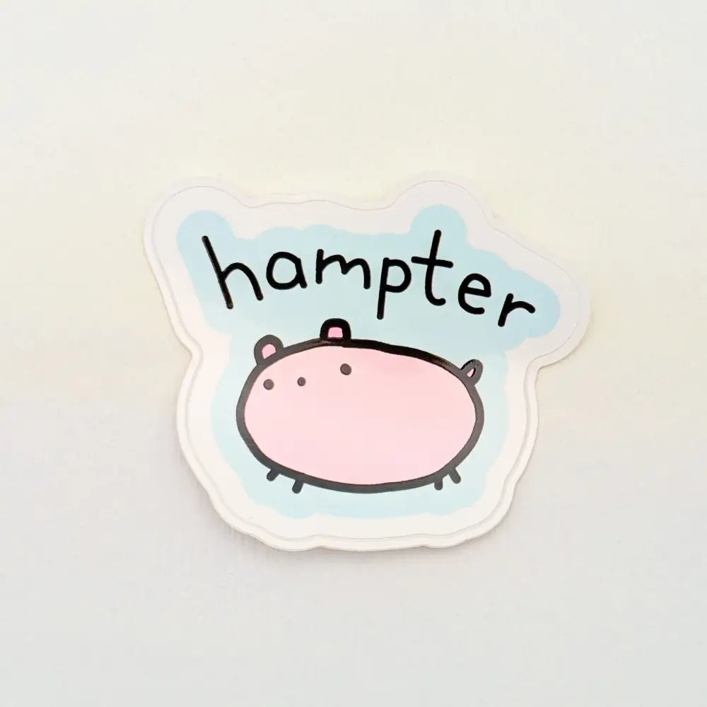 Hampter - Poorly Drawn Hamster 2’’ Vinyl Sticker - Decorative Stickers