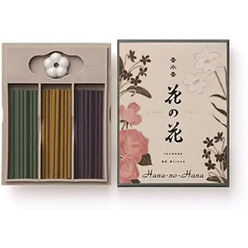 Amazon Hana-no-Hana Assortment 30 Sticks (Rose, Lily, & Violet) by NIPPON KODO, Japanese Quality Incense