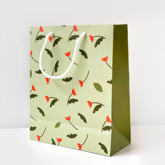 Have A Nice Day Holiday Flower Gift Bag A4