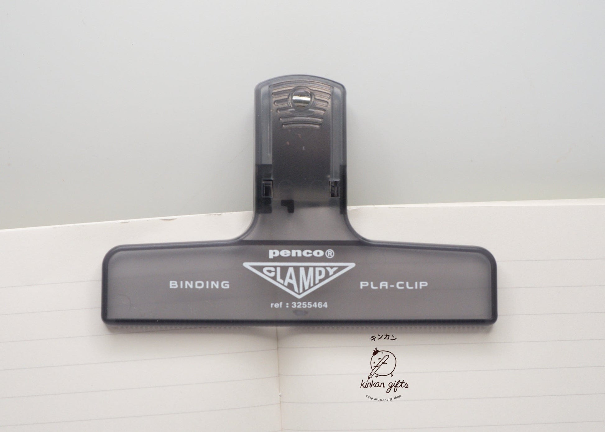 Hightide USA book accessories Clear Black PENCO Plastic Clip