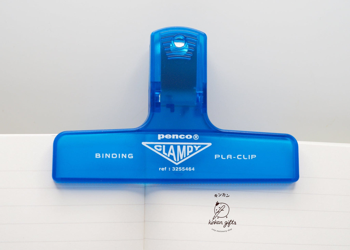 Hightide USA book accessories Clear Blue PENCO Plastic Clip